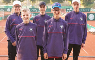 Die TG Neunkirchen in der Besetzung German Würschinger, Marcel Zwetzig, Max Ströhl, Simon Döllinger und Andreas Nickolai (v. l. n. r.) landete bei der U15 männlich auf Rang 4.